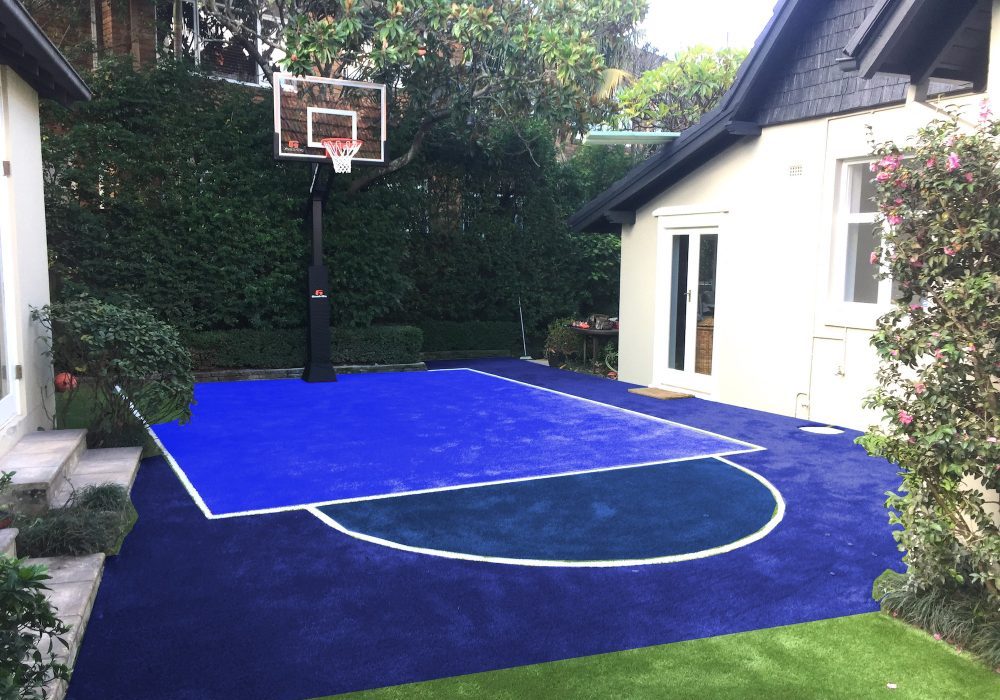 Home Basketball Crown Synthetic Grass